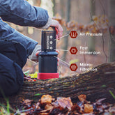 AeroPress Go Travel Coffee Press Kit - 3 in 1 brew method combines French Press, Pourover, Espresso - Full bodied coffee without grit or bitterness - Small portable coffee maker for camping & travel